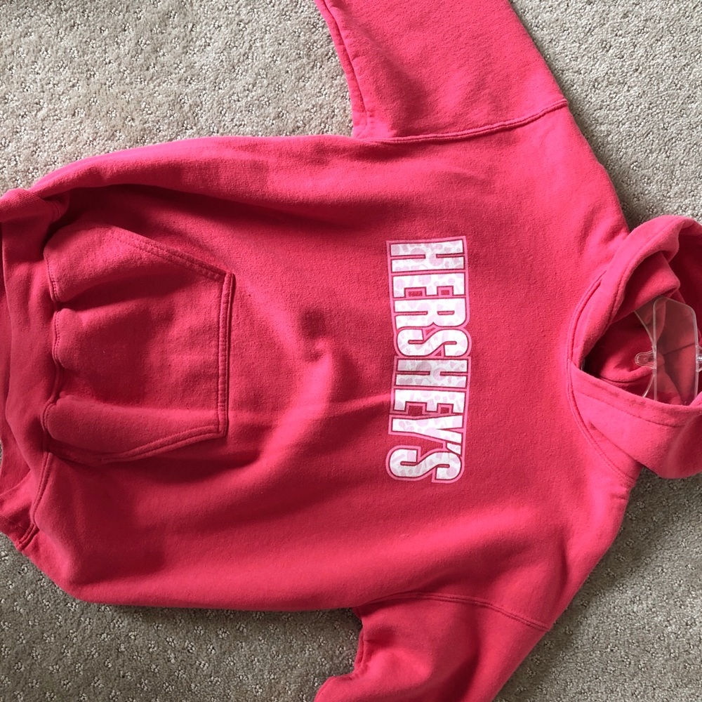 Bright Pink Hershey’s Hoodie Sweatshirt